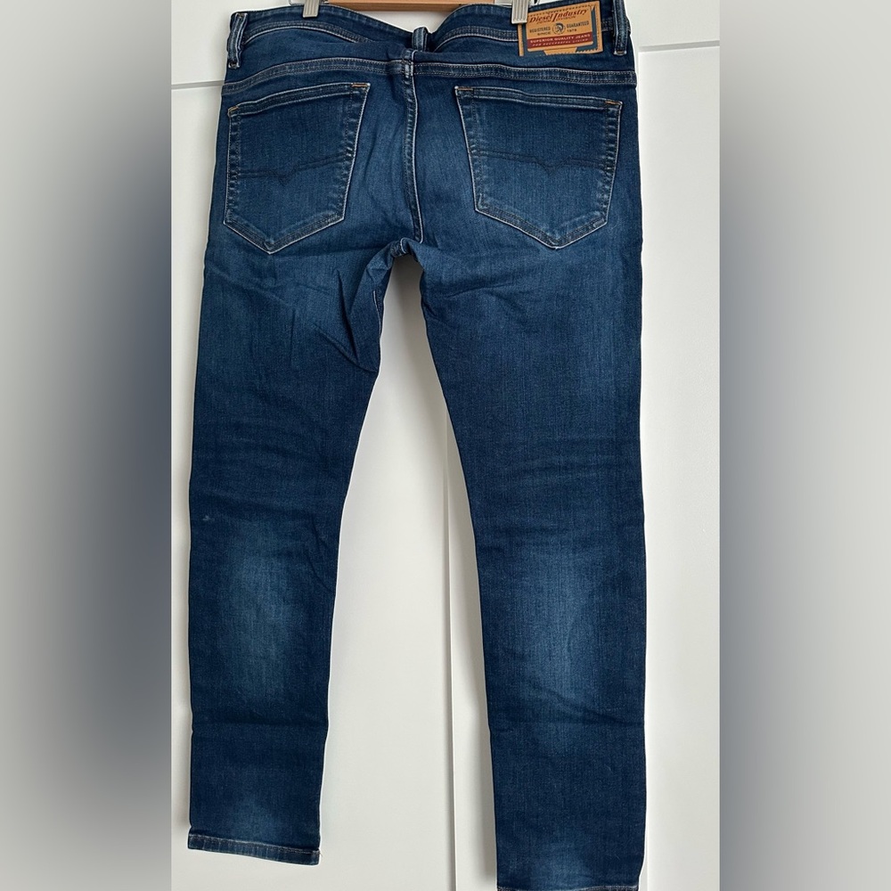 Diesel Dark Blue Straight Jeans - Picture 2 of 4